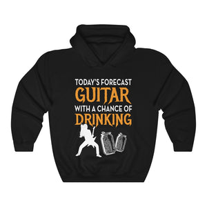 Today's Forecast Guitar Guitarist Unisex Hoodie Hooded Sweatshirt