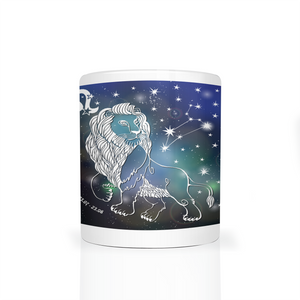 Leo Horoscope Zodiac White Coffee Mug (11 oz)