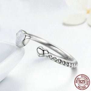 Double Hearts Of Love Ring - 925 Sterling Silver - Freedom Look