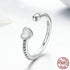 Double Hearts Of Love Ring - 925 Sterling Silver
