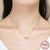 Double Sparkling Pendant Necklace - 925 Sterling Silver - Freedom Look