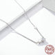 Double Sparkling Pendant Necklace - 925 Sterling Silver - Freedom Look