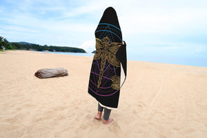 Golden Dragonfly Hooded Blanket - Freedom Look