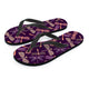 Dragonfly Violet Women's Flip Flops - Freedom Look