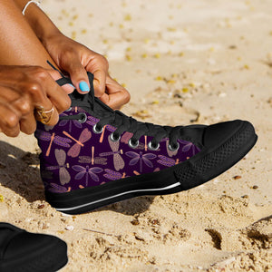 Dragonfly Violet High Top Shoes - Freedom Look
