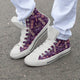 Dragonfly Violet High Top Shoes - Freedom Look