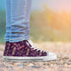 Dragonfly Violet High Top Shoes - Freedom Look