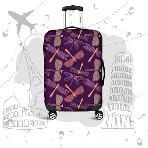 Dragonfly Violet Luggage Covers - Freedom Look