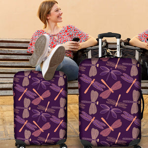 Dragonfly Violet Luggage Covers - Freedom Look