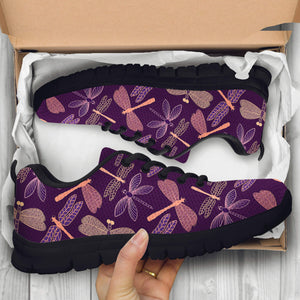 Dragonfly Violet Sneakers - Freedom Look