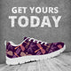 Dragonfly Violet Sneakers - Freedom Look