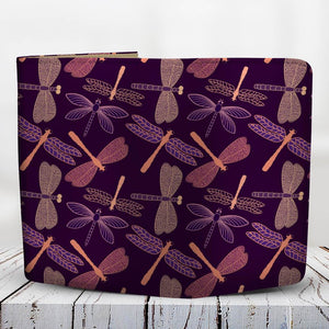 Dragonfly Violet Wallet - Freedom Look