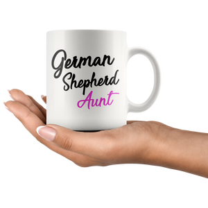 German Shepherd Aunt Coffee Mug (11 oz) - Freedom Look