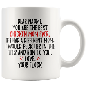 Personalized Chicken Mom Naomi Coffee Mug (11 oz)