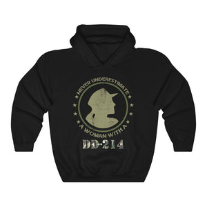 DD 214 US Army Military Women Veteran Brave Soldiers Thank You Unisex Hoodie