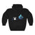 Firefighter Heartbeat Easter Bunny Unisex Hoodie Hooded Sweatshirt