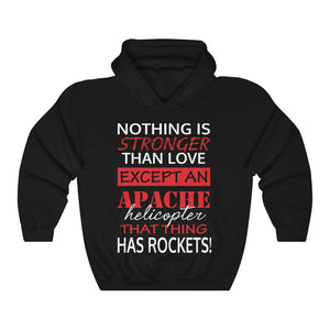 Army Helicopter Valentines Day Mens Gift - Unisex Hoodie Hooded Sweatshirt