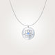 Namaste - Silver Necklace + Sapphire
