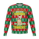 Funny Snacks French Bulldog - Athletic Ugly Sweatshirt AOP Christmas Gift