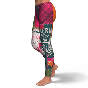 Camping Hiking Exploring Leggings - Freedom Look