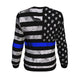 Police Support American Flag Sweatshirt