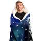 Personalized Aquarius Horoscope Zodiac Star Sign Hooded Blanket