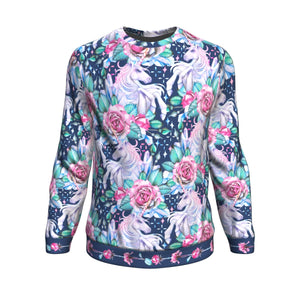 Unicorn & Roses Sweatshirt For Men & Women