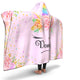 Personalized Unicorn Hooded Blanket - Demi