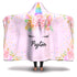 Unicorn Hooded Blanket - Custom Name Peyton