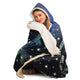 Personalized Libra Horoscope Zodiac Star Sign Hooded Blanket