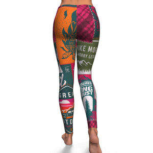 Camping Hiking Exploring Leggings - Freedom Look