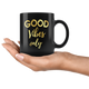 Motivational And Inspirational Coffee Mug Gifts For Men And Women Mother Father Kids - Empowerment Positive Quote Coffe Cup - Good Vibes Only (11 oz)