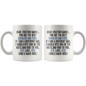 Personalized Best Cavalier Dad Coffee Mug (11 oz)