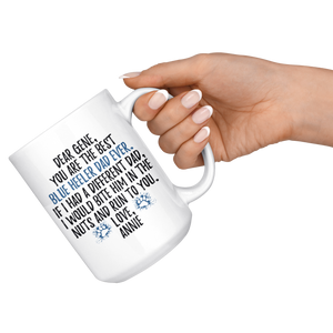 Personalized Blue Heeler Dog Annie Dad Gene Coffee Mug (15 oz)