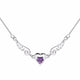 Elegant Crystal Women Necklace with Angel Wing and Heart - Freedom Look