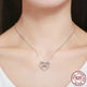 Elegant Infinity Love Double Heart Pendant Necklace - 925 Sterling Silver - Freedom Look