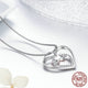 Elegant Infinity Love Double Heart Pendant Necklace - 925 Sterling Silver - Freedom Look