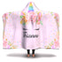 Personalized Pink Unicorn Hooded Blanket - Trianne