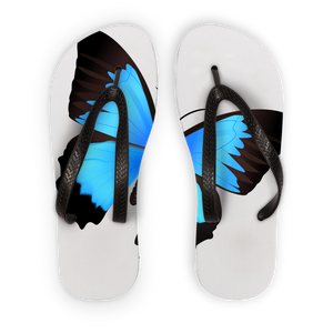 Butterfly Adult Flip Flops