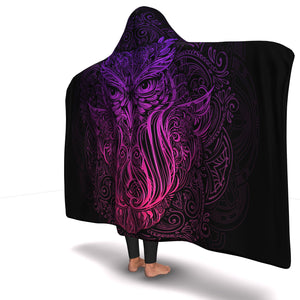 Owl Hooded Blanket  (Adult & Children)