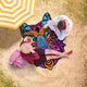 Custom Colorful Wolf Head Shape Blanket (2 sizes)
