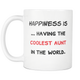 Choose Happiness Mug - Best Effin Aunt Mug - Coolest Aunt Ever Mug - Aunt Definition Mug - Awesome Auntie Mug (11 oz) - Freedom Look