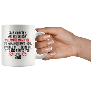 Personalized Malamute Mom Kimberly Coffee Mug (11 oz)