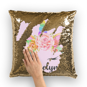 Butterfly Sequin Cushion Cover