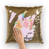 Butterfly Sequin Cushion Cover