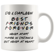 Personalized Best Friends Forever Never Apart De & Darleen Mug (11 oz)