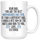 Personalized Weimaraner Dog Fletcher Dad Coffee Mug (15 oz)