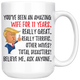 Funny Amazing Wife For 11 Years Coffee Mug, 11th Anniversary Wife Trump Gifts, 11th Anniversary Mug, 11 Years Together With My Wifey