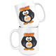 Crazy Penguin Lady Coffee Mug (15 oz) - Freedom Look