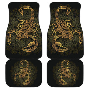 Golden Scorpio Front And Back Car Mats (Set Of 4) - Freedom Look